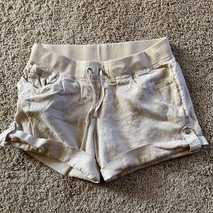 Linen Khaki Shorts